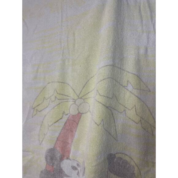 Vintage Aloha Mickey Mouse White Beach Towel has fade 60X30 - Picture 5 of 6